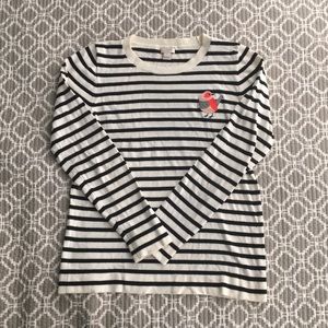 SZ S J Crew Factory striped long-sleeved sweater